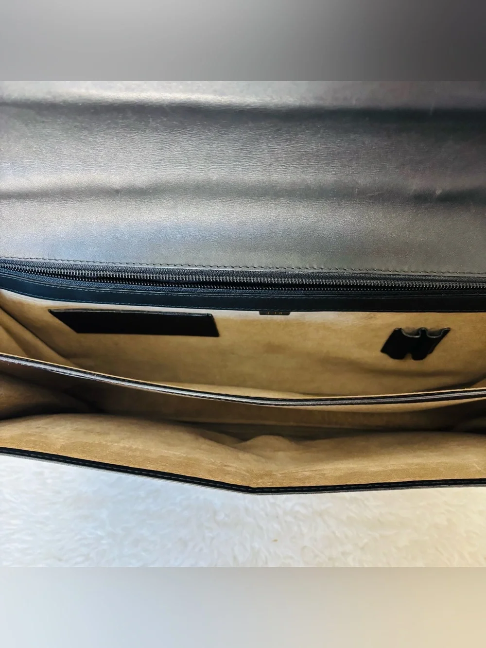 Dunhill Vintage Black Leather Unisex Attache/Business Bag